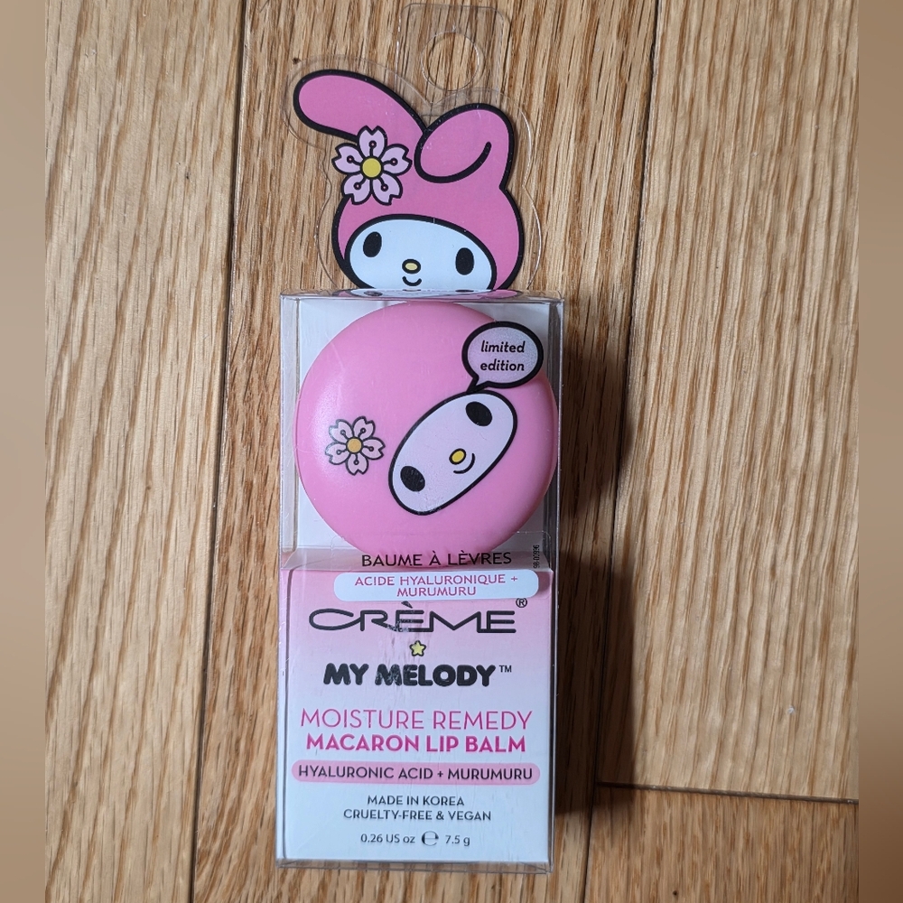 The Crème Shop X My Melody Moisture Remedy Macaron Lip Balm - Peach Blossom